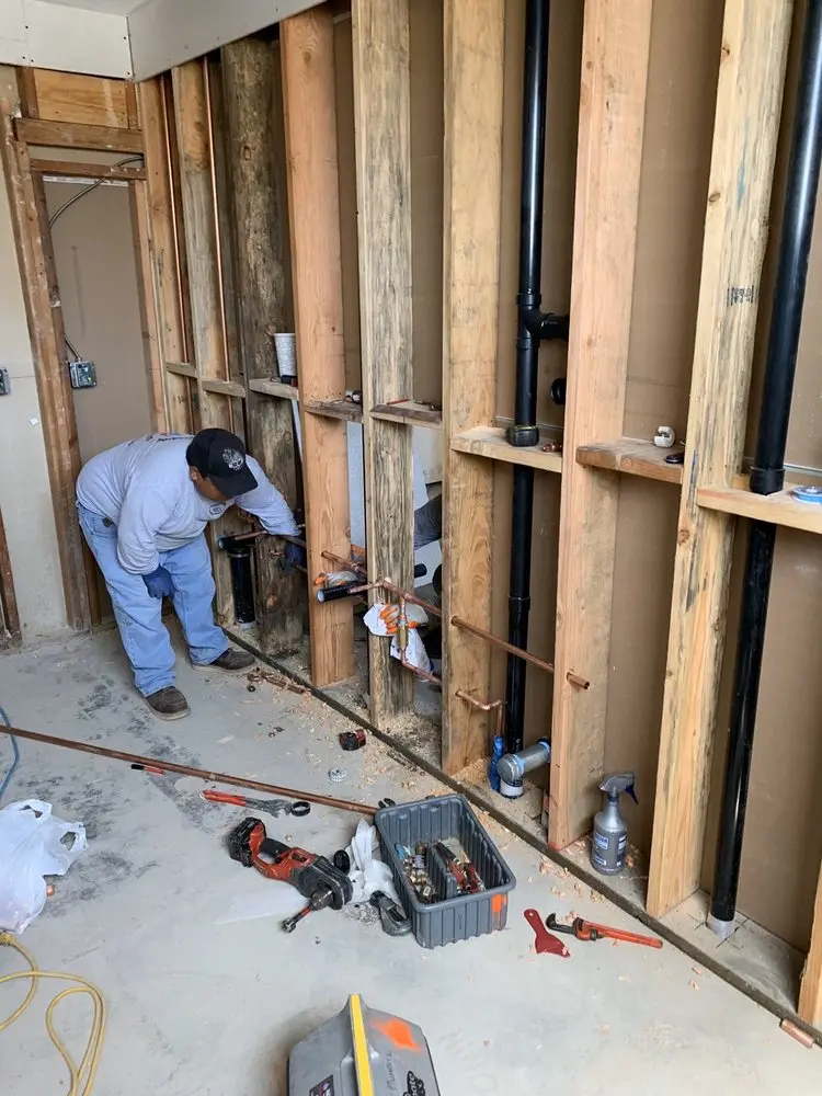 Commercial rough-in plumbing for Gas Line Repair in Great Falls Crossing